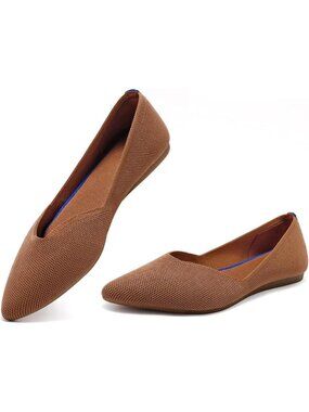 Chic Women's Knitted Pointed Toe Flats | Stylish Dressy Flat Shoes